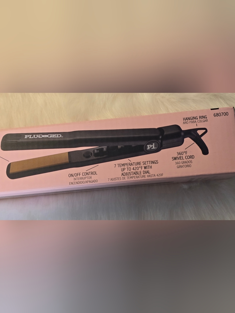 Plugged In HeatMaster 1 Inch Ceramic Tourmaline Flat Iron All hair types NIB - Picture 6 of 9